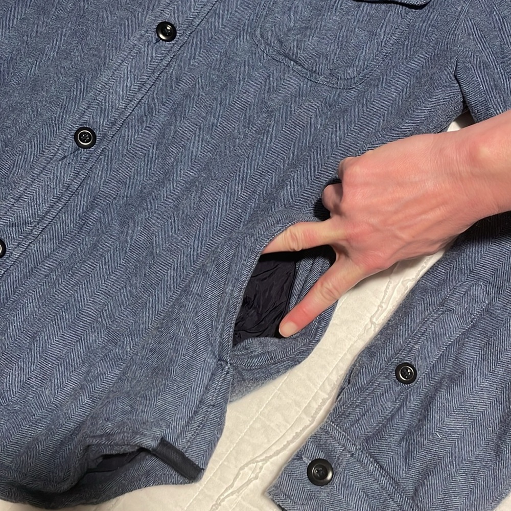 Outerknown Herringbone Shirt Jacket - image 4